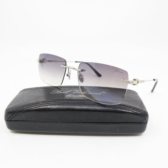 Paul Vosheront PV 635S C2 23KGP Silver/Grey Gradient, Rimless, New Sunglasses. - Picture 1 of 11
